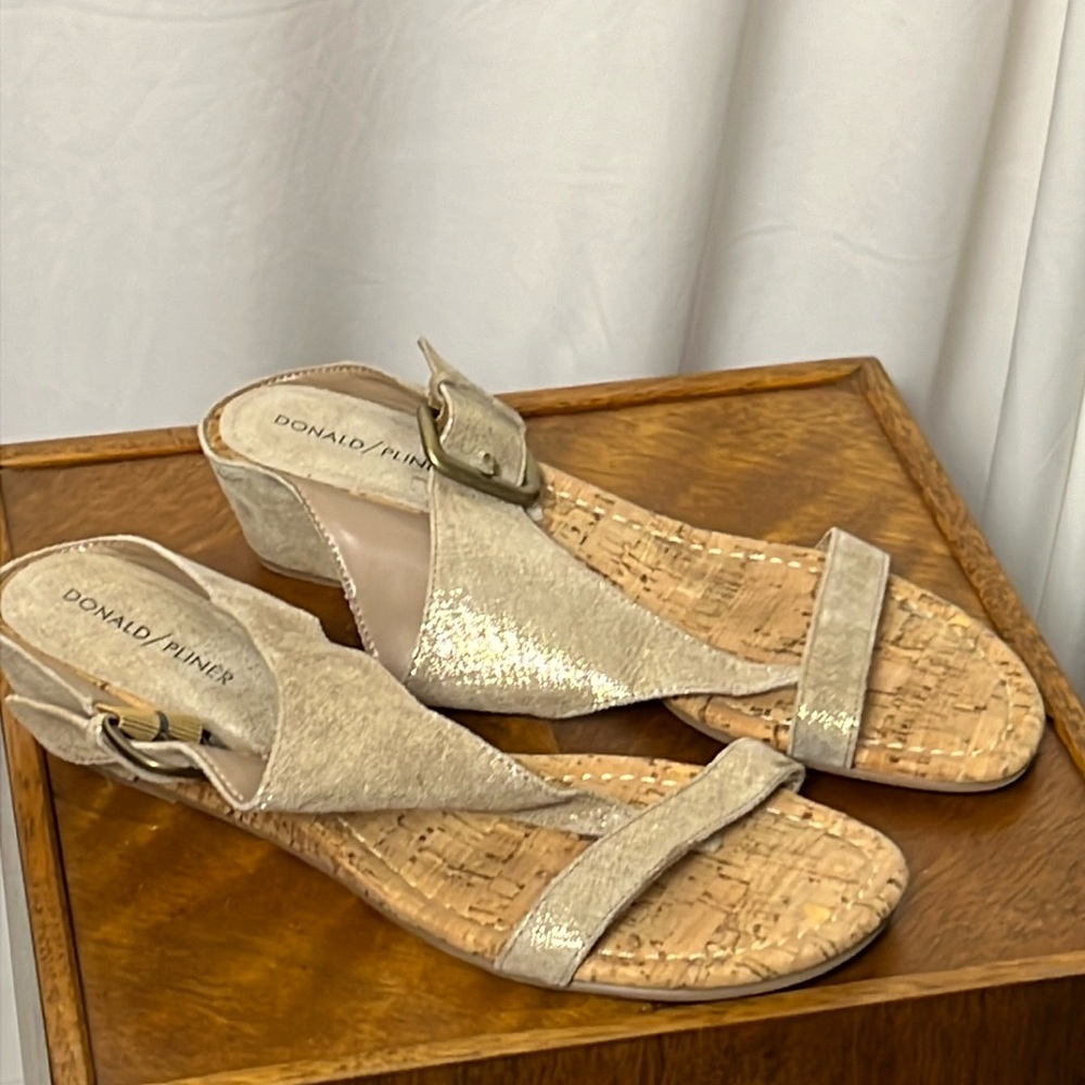Donald Pliner Donni Buckle Wedges size 9.5